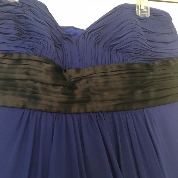 Laundry by Shelli Segal Royal Blue Sweetheart Neckline Strapless Dress - Picture 3 of 5